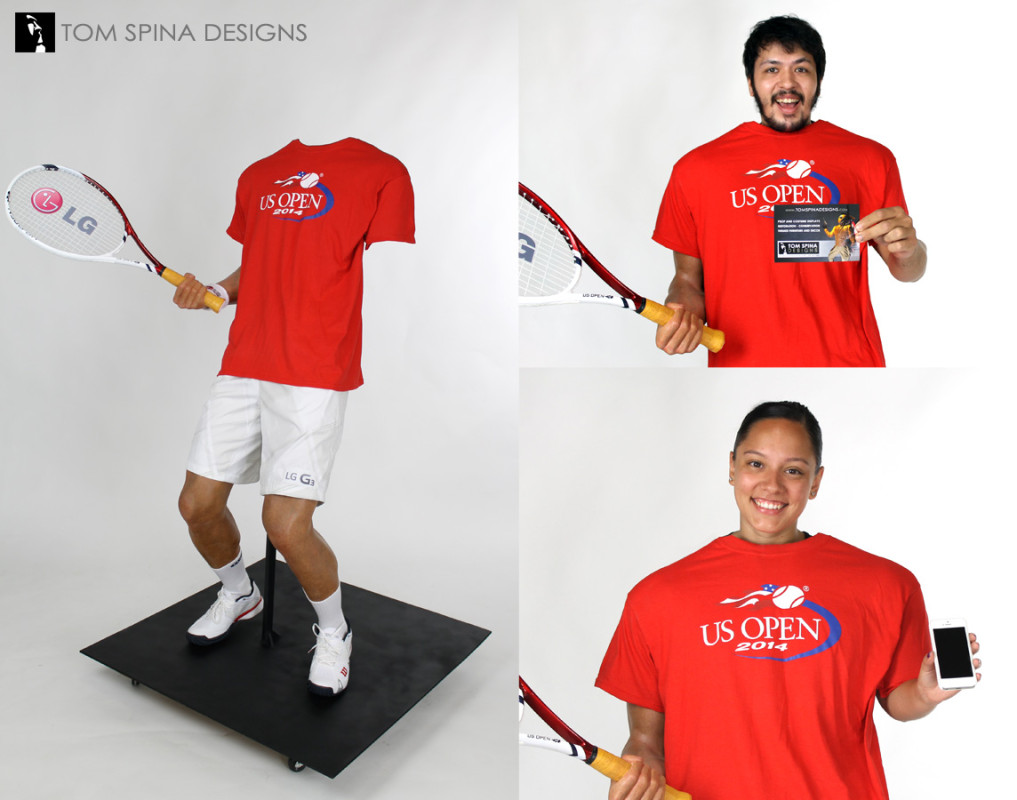 Tennis Photo op for LG US Open event prop