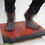 Wolfman movie props costume custom statue werewolf feet
