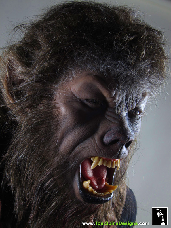 The Wolfman 2010 movie costume custom statue werewolf