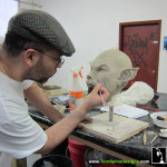 Wolfman 2010 movie props costume custom statue werewolf Rich Krusell