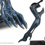 life-sized alien queen puppet leg