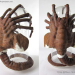 Aliens 1986 Facehugger movie prop restoration and display