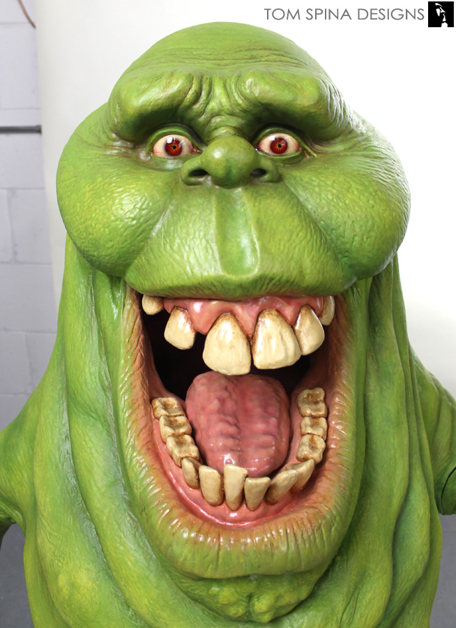 lifesized movie prop statue of Slimer Ghost