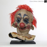 Killer Klowns movie prop mask restoration and display