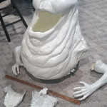 lifesized slimer movie prop statue