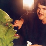 Steve Johnson with Slimer from Ghostbusters