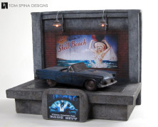 Scale model movie prop car