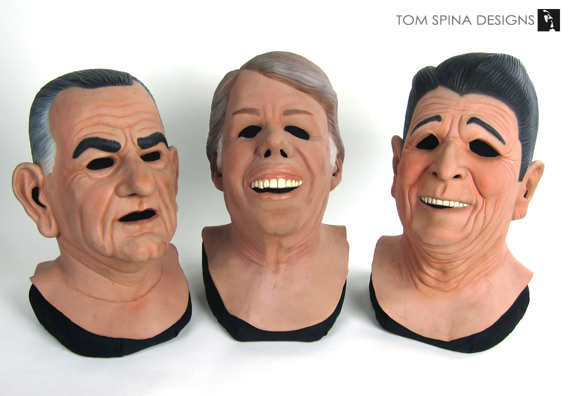 Point Break Presidents masks busts from Patrick Swayze movie