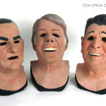Point Break Presidents Masks Display Busts