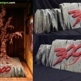 Custom themed base foam sculpture for 300 movie prop