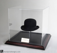 Laurel and Hardy movie prop hat display