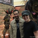 sculptor Adam Dougherty shrunken head statue