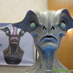 hand sculpted alien busts statues
