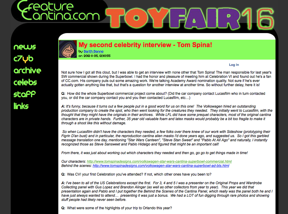interview with Tom Spina