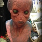 Custom alien sculpted bust