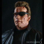 Terminator 3 Costume Custom Display & Themed Base