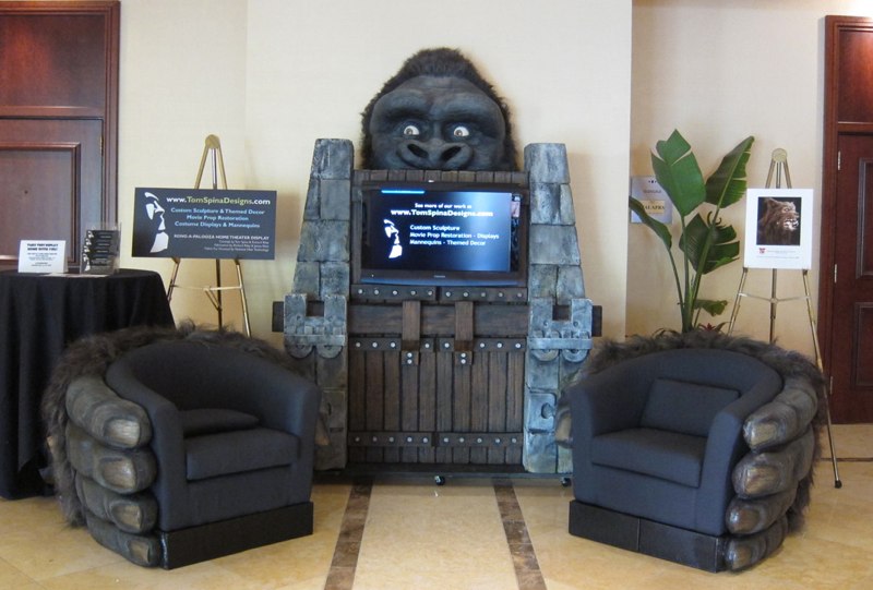 king kong ape themed furniture hand sculpted