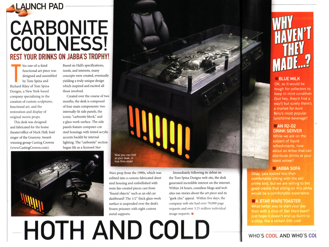 star wars insider magazine article about Han Solo Desk