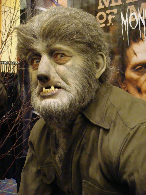 Wolfman sculpted from photos horror sculpture