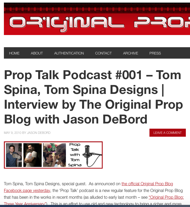 podcast with Tom Spina