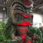 tiki foam carved sculpture