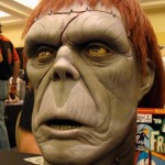 Latex bust by sculptor at Monsterpalooza trade show