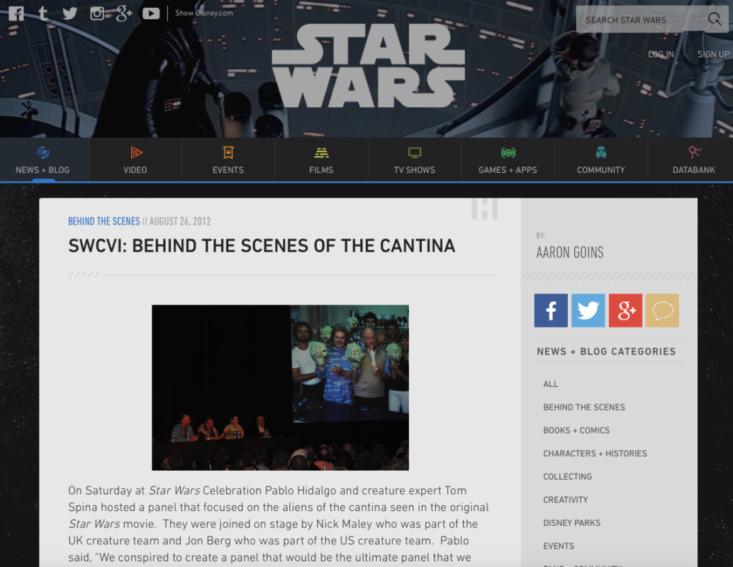 Cantinarcheaology Secrets of the Star Wars Cantina