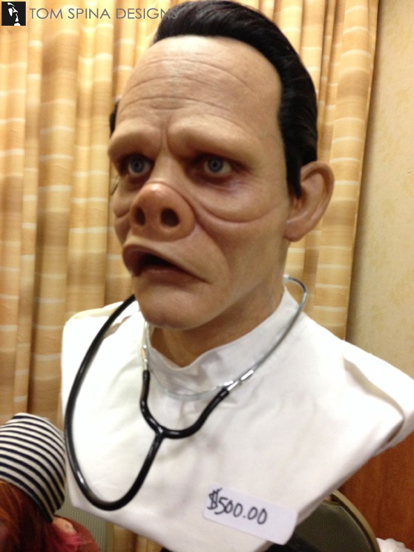 Twilight zone realistic bust sculpture