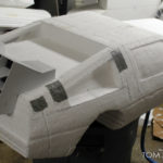 foam carved styrofoam Delorean time machine prop