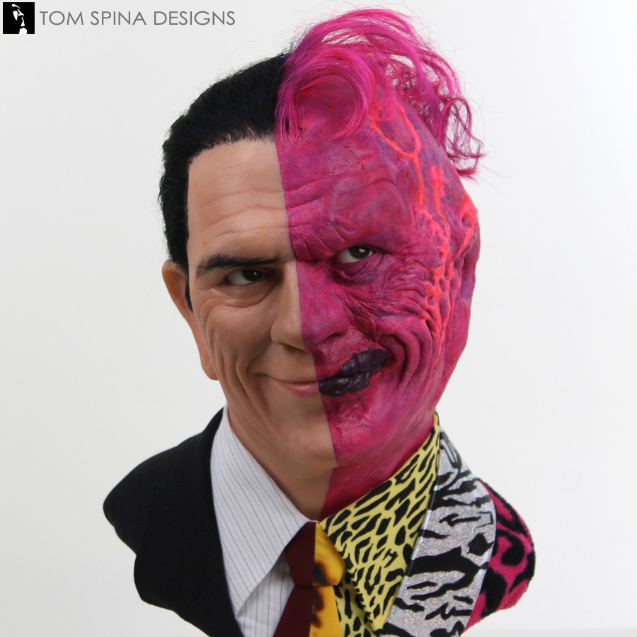 Two-Face Makeup Appliances Tommy Lee Jones Bust - Tom Spina Designs » Tom  Spina Designs