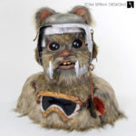 Biker scout helmet project ewok statue