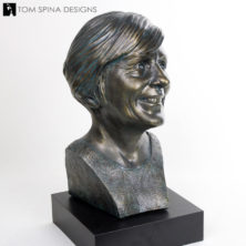 life-sized female bust from photos