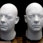 Lon Chaney Jr. super-rare full head lifecast, heavy plaster cast