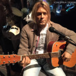 realistic Kurt Cobain statue at monsterpalooza trade show
