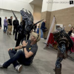 alien cosplay at monsterpalooza trade show