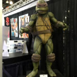Teenage Mutant Ninja Turtle movie prop at Monsterpalooza trade show
