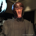 Life sized Magneto statue at monsterpalooza trade show
