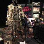 Michael Jackson Thriller Zombie statue at monsterpalooza trade show