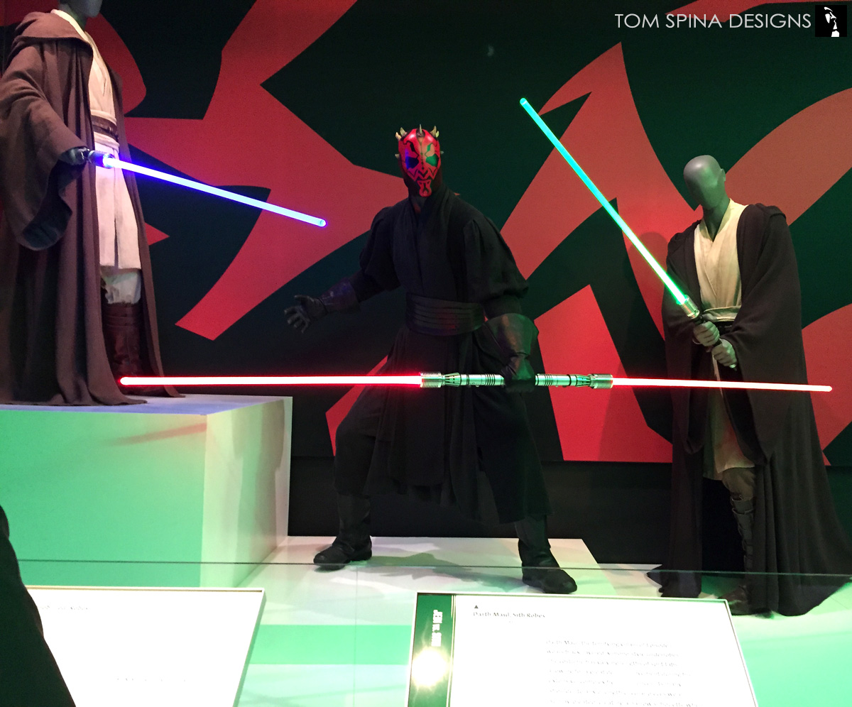 Darth Maul mannequin Star Wars Costume Exhibit
