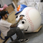sports props giant foam baseball Mr Met
