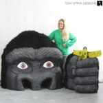 movie themed event props King Kong statue