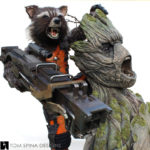 life sized Rocket and Groot Statue