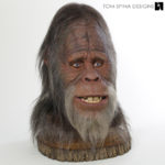 original bigfoot movie mask display base