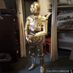 star wars replica costume of C-3PO droid