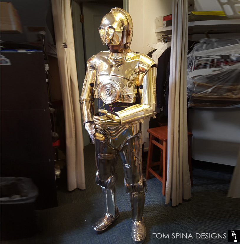 bewondering Omhoog gaan Wijzer Replica C3PO Costume for Jimmy Kimmel Live - Tom Spina Designs » Tom Spina  Designs