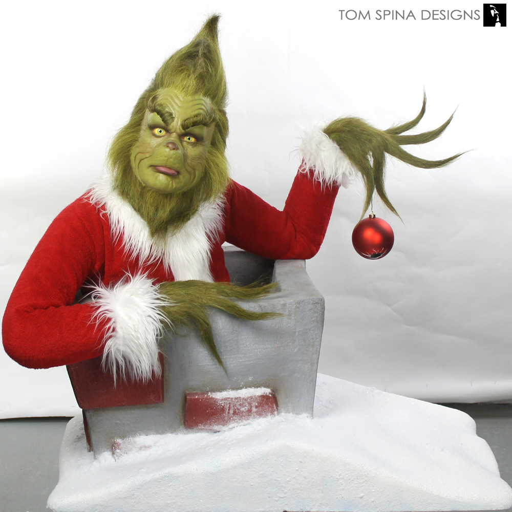 Grinch Makeup Appliance Display Bust - Tom Spina Designs » Tom Spina Designs
