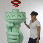 event or party prop of the Statue of Liberty torch