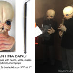 We've currently got 4 cantina band members with costumes, latex masks and hands, and fabricated instruments in our inventory for rental.