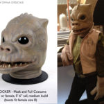 Called 'Crocker' on set, this Saurin alien costume captures the cantina feel. This mask can also be made into Bossk