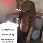 Hammerhead, classic Star Wars cantina alien - legs are not included, wearable costume with large, heavy head and arm extensions